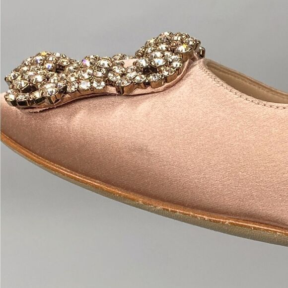Manolo Blahnik Hangisi 70 Embellished Satin Pumps size 36 - Picture 10 of 13
